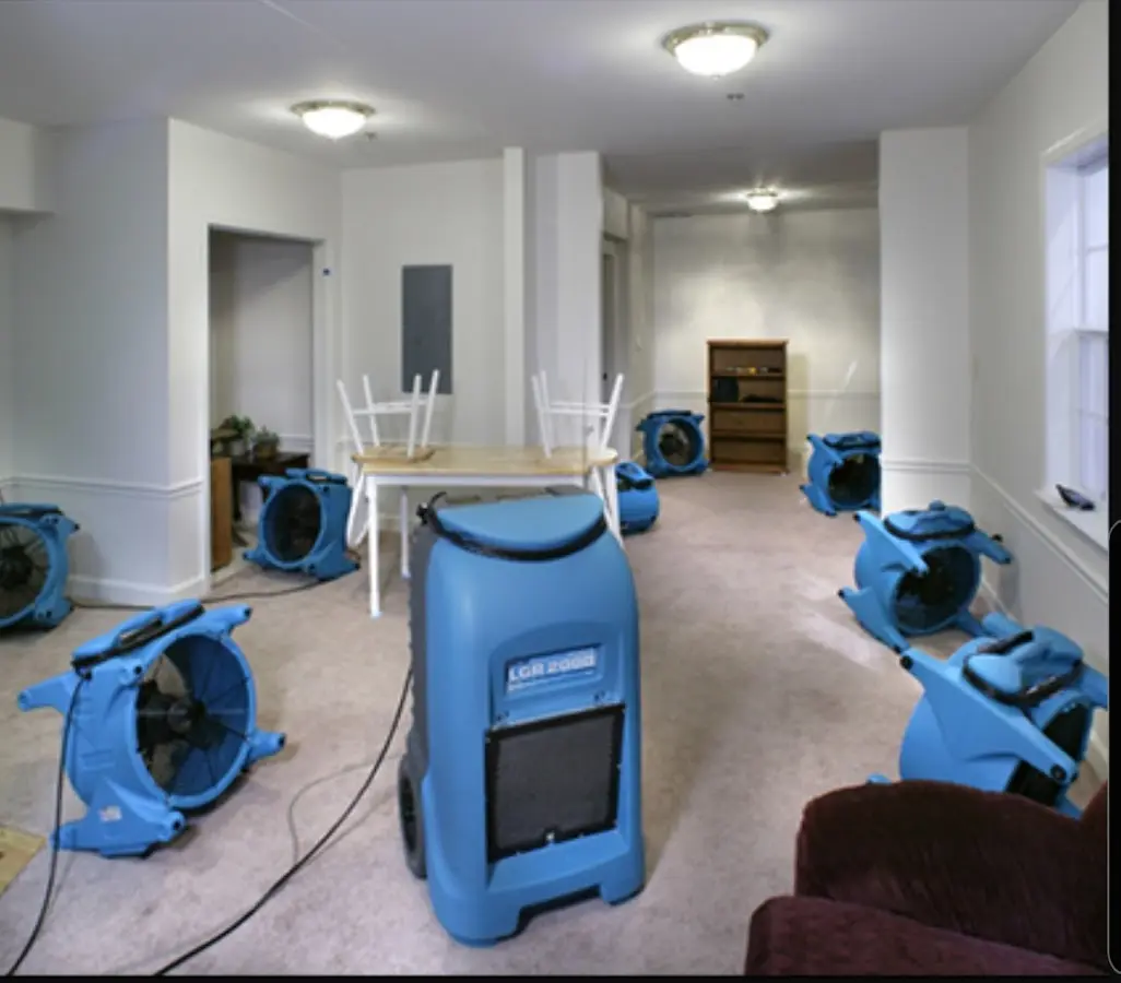Air movers and dehumidifier setup for Water Extraction & Removal in Summit Park